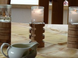 Tischdeko mit Glafey-Licht